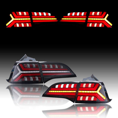 TESERY Fish Bone Tail Light for Model 3/Y