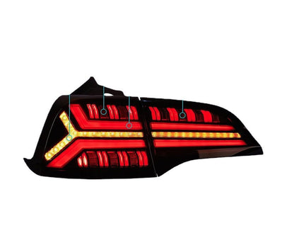 TESERY Fish Bone Tail Light for Model 3/Y