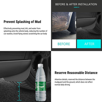 TESERY Hidden Form Mudflaps Kit for Model 3 Highland / Y (4PCS)