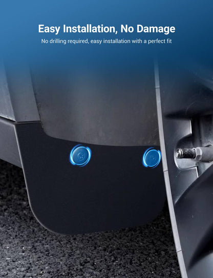 TESERY Hidden Mud Flaps Splash Guards for Model 3 Highland / Model Y Juniper