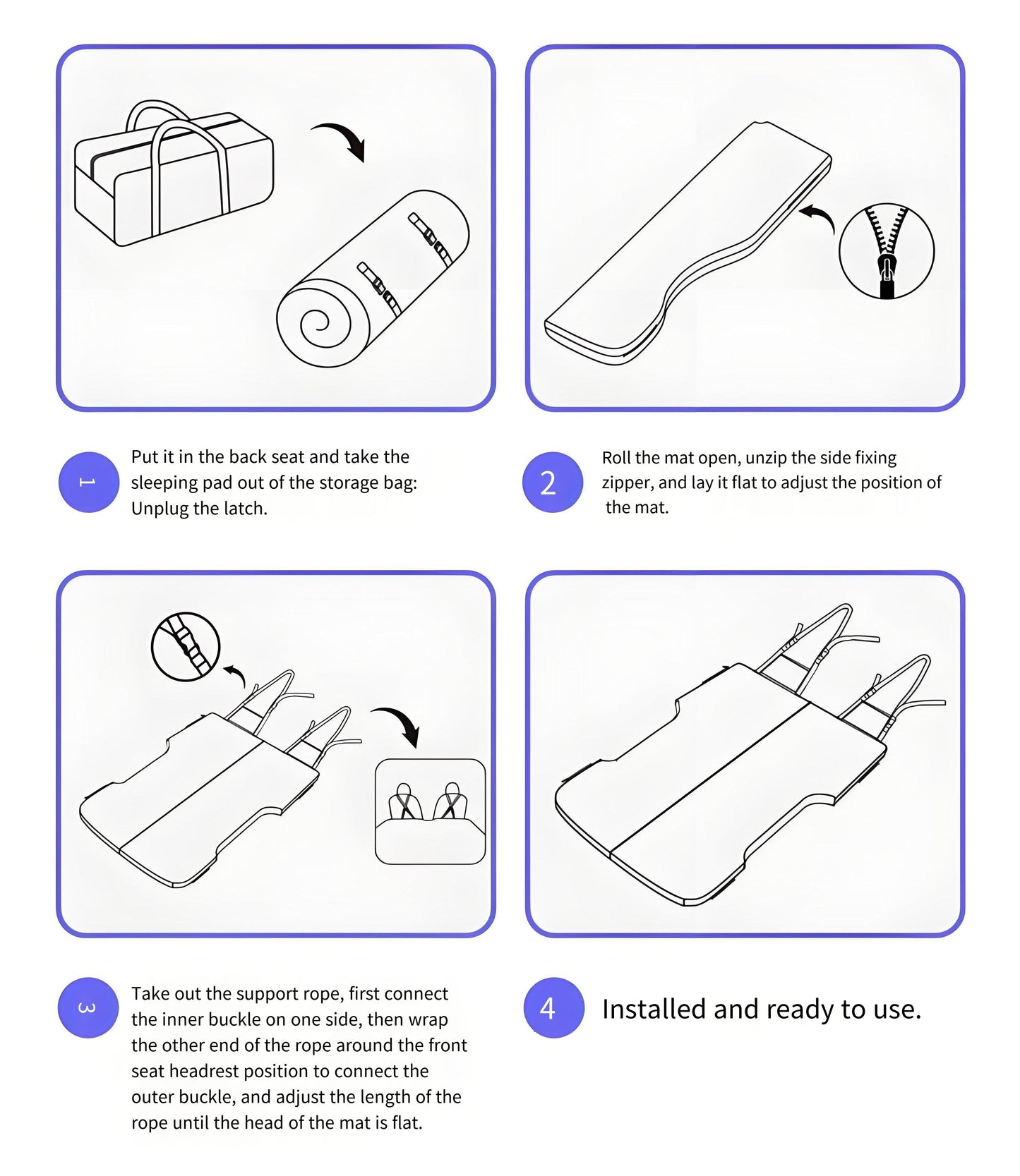 TESERY Ice-Feel Cooling Mattress for Tesla Model Y Juniper