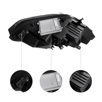 TESERY LED Headlight Replacement for Model X (16-Present)