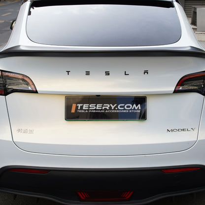 TESERY Logo Cover Front Badge Rear Letters Emblem for Tesla Model 3 / Y - Real Carbon Fiber Exterior