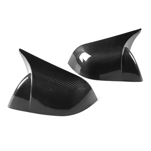 TESERY Mirror Caps for Model S / X ( Sporty Style ) - Dry Carbon Fiber Exterior Mods