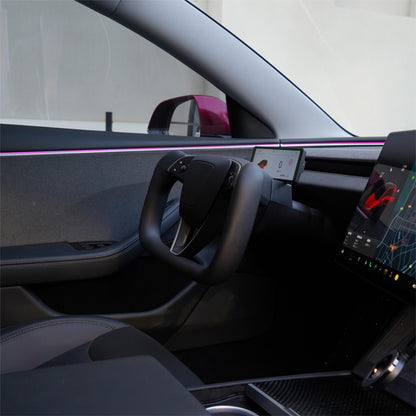 TESERY Model 3 Highland / Model Y Juniper Yoke Plaid Steering Wheel