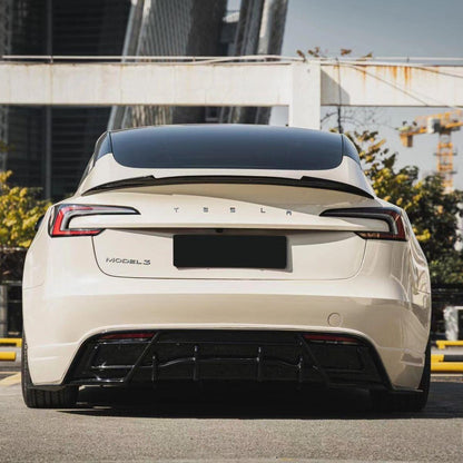 TESERY Model 3 Highland Rear Trunk Spoiler - Carbon Fiber Exterior Mods