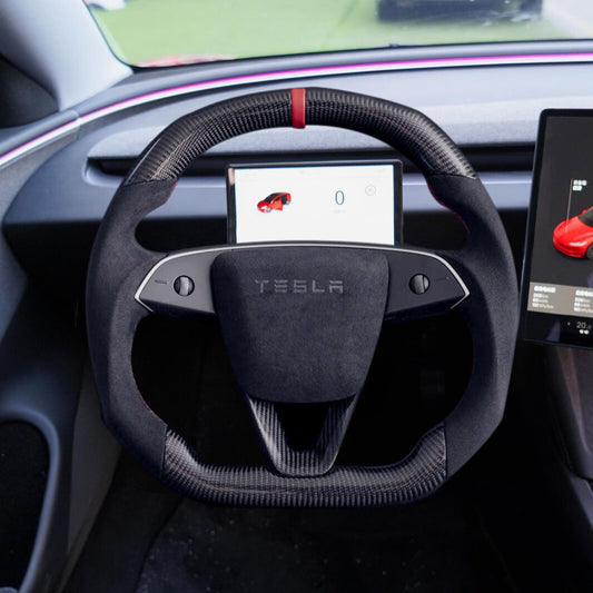 TESERY Model 3 Highland & Model Y Juniper Sport Carbon Fiber Steering Wheel