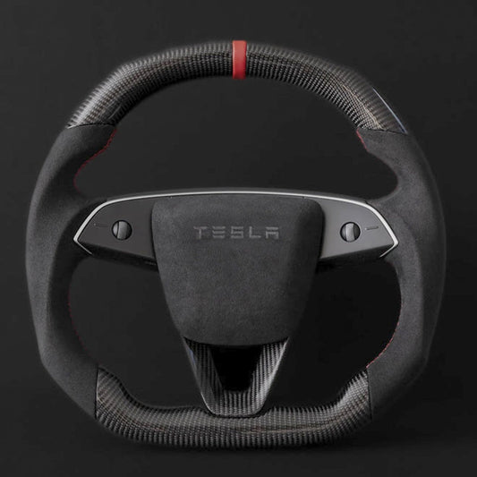 TESERY Model 3 Highland & Model Y Juniper Sport Carbon Fiber Steering Wheel