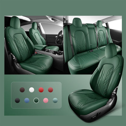 TESERY Nappa Leather Seat Covers for Model 3 Highland & Model Y Juniper