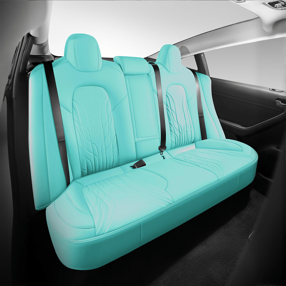 TESERY Nappa Leather Seat Covers for Model 3 Highland & Model Y Juniper