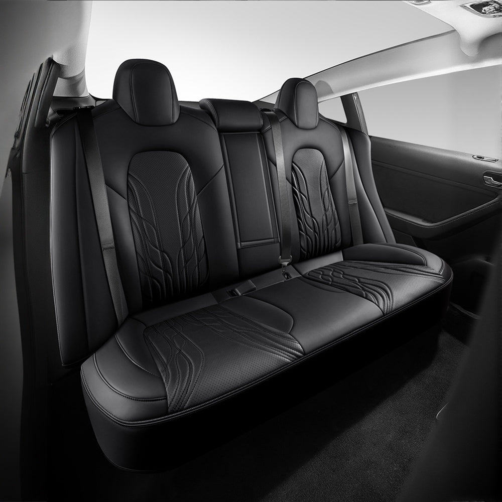 TESERY Nappa Leather Seat Covers for Model 3 Highland & Model Y Juniper