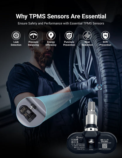 TESERY OEM BLE Bluetooth Tire Pressure Monitoring Sensor (TPMS) for Model 3/Y/S/X