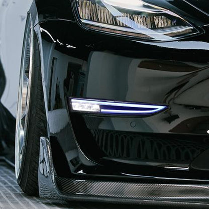 TESERY RGB Front Bumper Fog Light Upgrade for Model 3/Y