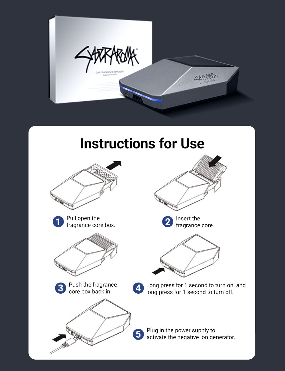 TESERY Smart Car Diffuser for Tesla【Cybertruck Style】