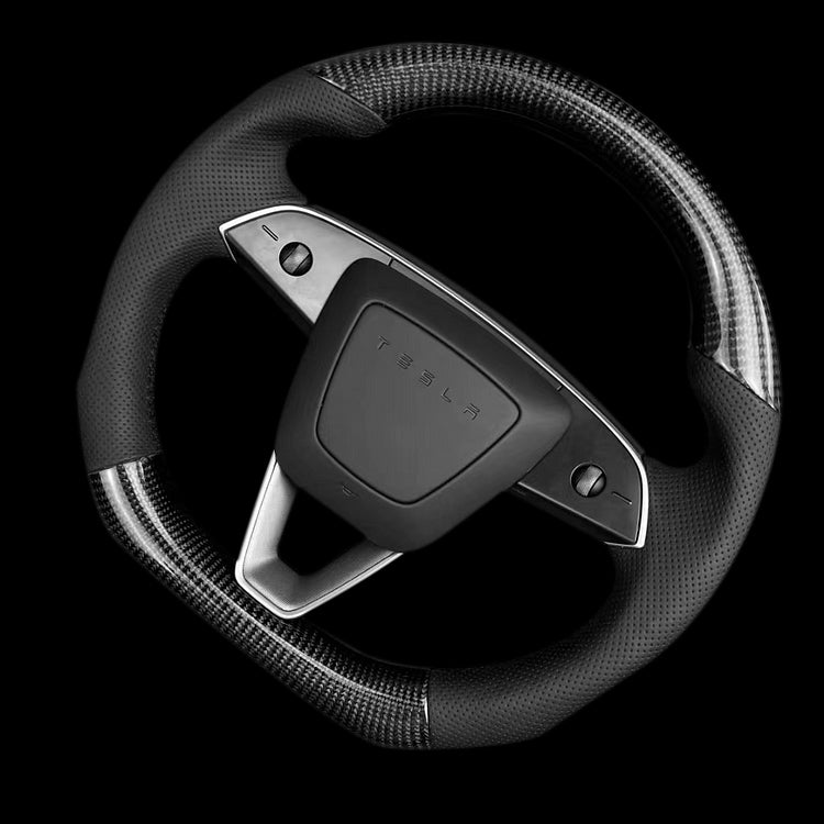 TESERY Sport Carbon Fiber Steering Wheel Replacement for Model 3 Highland & Model Y Juniper