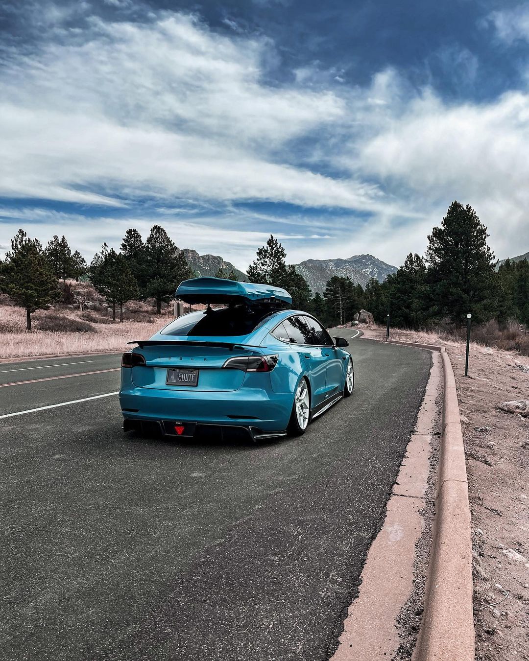 TESERY Tesla Model 3 Carbon Fiber Rear Spoiler Ver.3