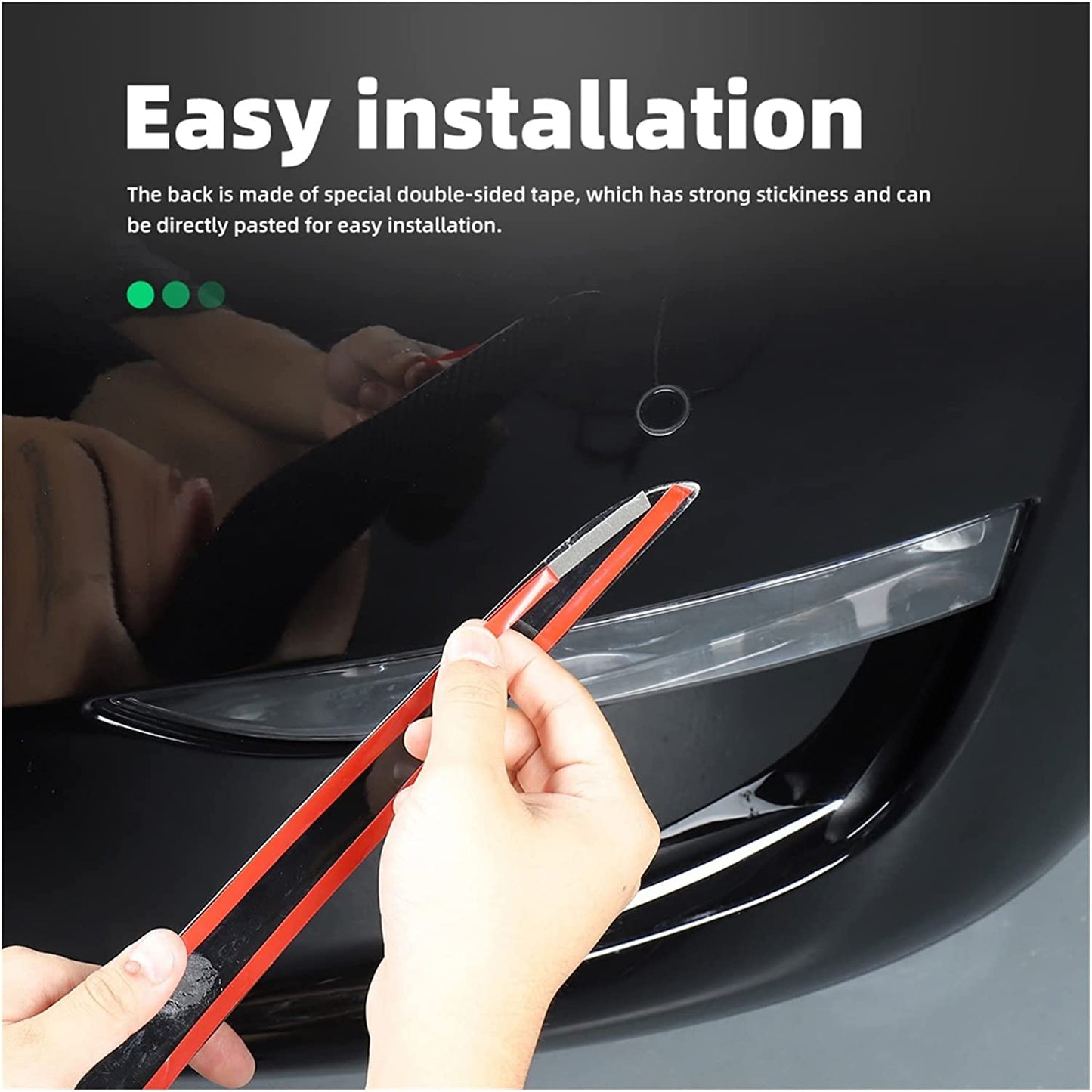 TESERY Tesla Model Y Fog Light Trim - Carbon Fiber Exterior Mods