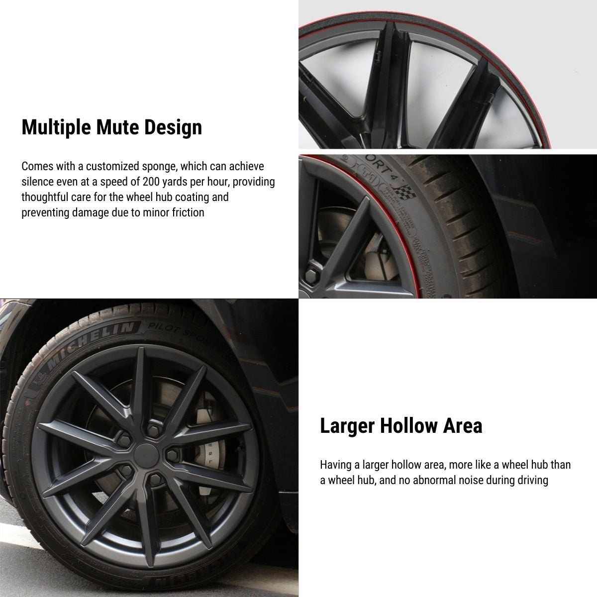 TESERY Thunder 18″ 19″ Wheel Covers For Tesla Model 3/Y (4PCS)