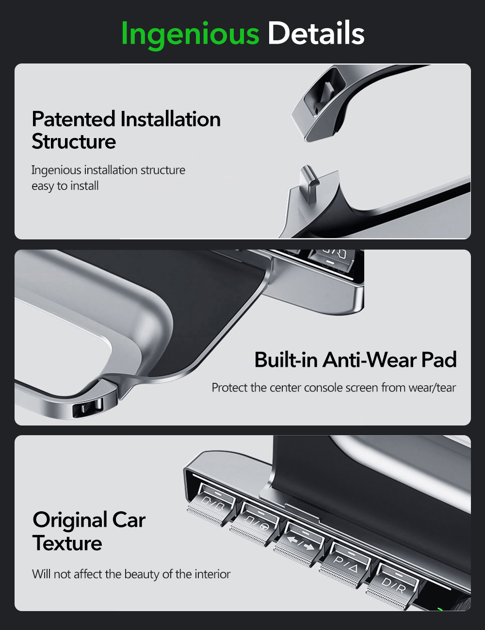 TESERY Toggle Physical Buttons for Model 3 Highland / Model Y Juniper