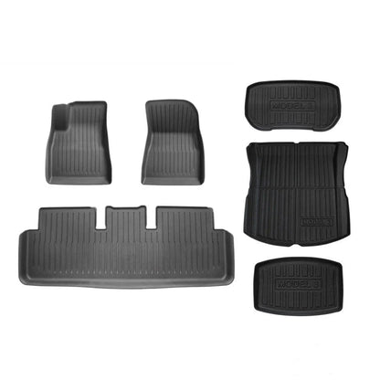 TESERY TPE All Weather Floor Mats for Tesla Model Y & Model 3