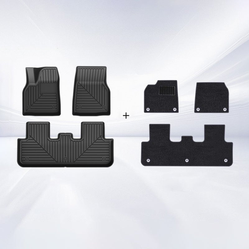 TESERY TPE+Carpet Double Layer Floor Mats for Model Y Juniper