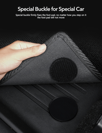 TESERY TPE+Menes Double Layer Floor Mats for Tesla Model 3 & Model Y