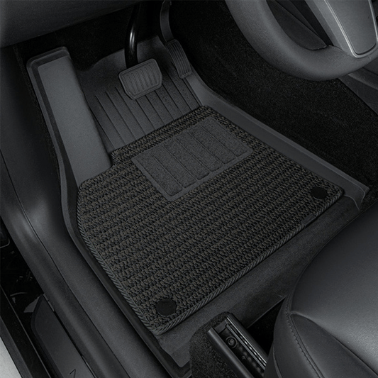 TESERY TPE+Menes Double Layer Floor Mats for Tesla Model 3 & Model Y