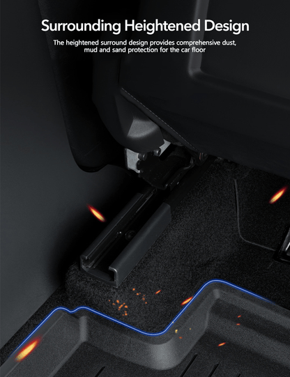 TESERY TPE+Menes Double Layer Floor Mats for Tesla Model 3 & Model Y