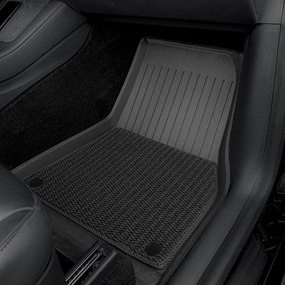 TESERY TPE+Menes Double Layer Floor Mats for Tesla Model 3 & Model Y