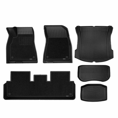 TESERY TPE+Menes Double Layer Floor Mats for Tesla Model 3 & Model Y