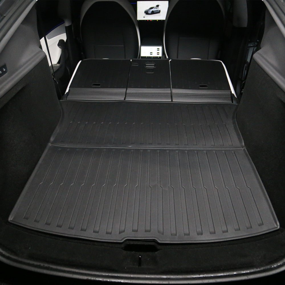 TESERY Trunk Mat With Backrest Mat for Tesla New Model Y