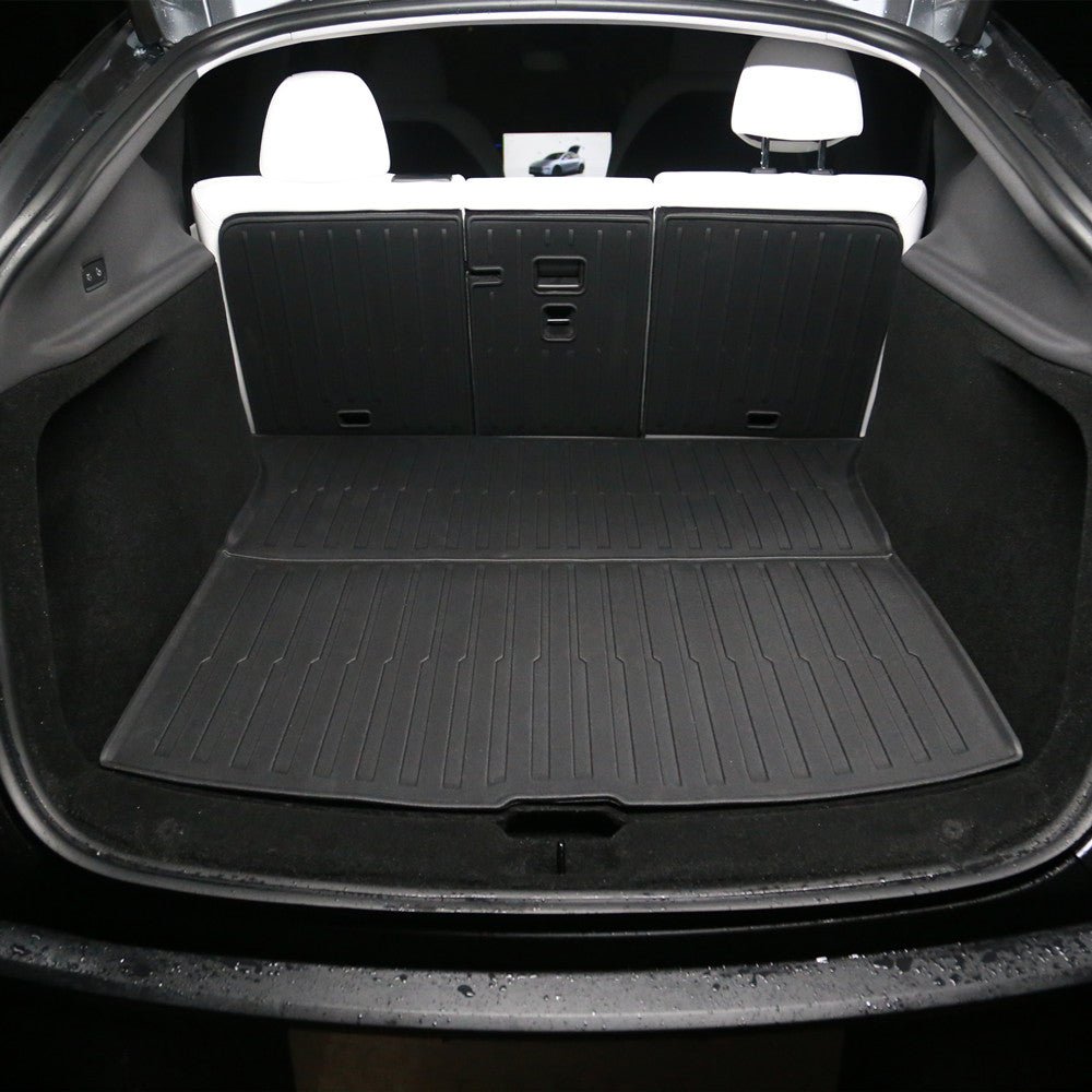 TESERY Trunk Mat With Backrest Mat for Tesla New Model Y