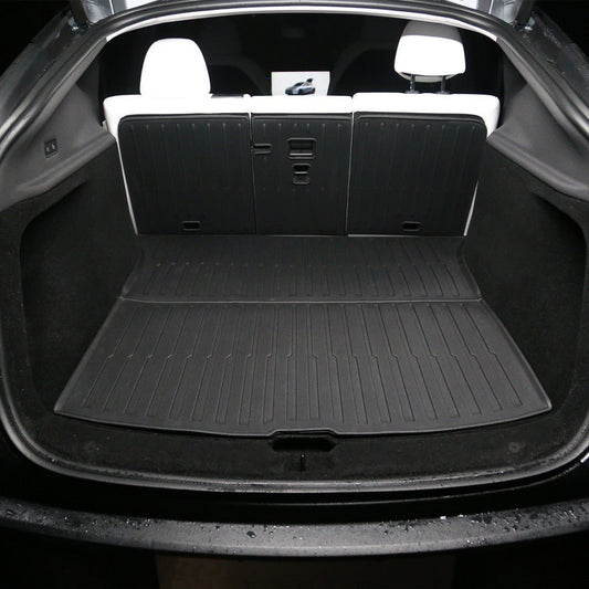 TESERY Trunk Mat With Backrest Mat for Tesla New Model Y