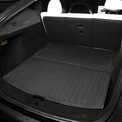 TESERY Trunk Mat With Backrest Mat for Tesla New Model Y