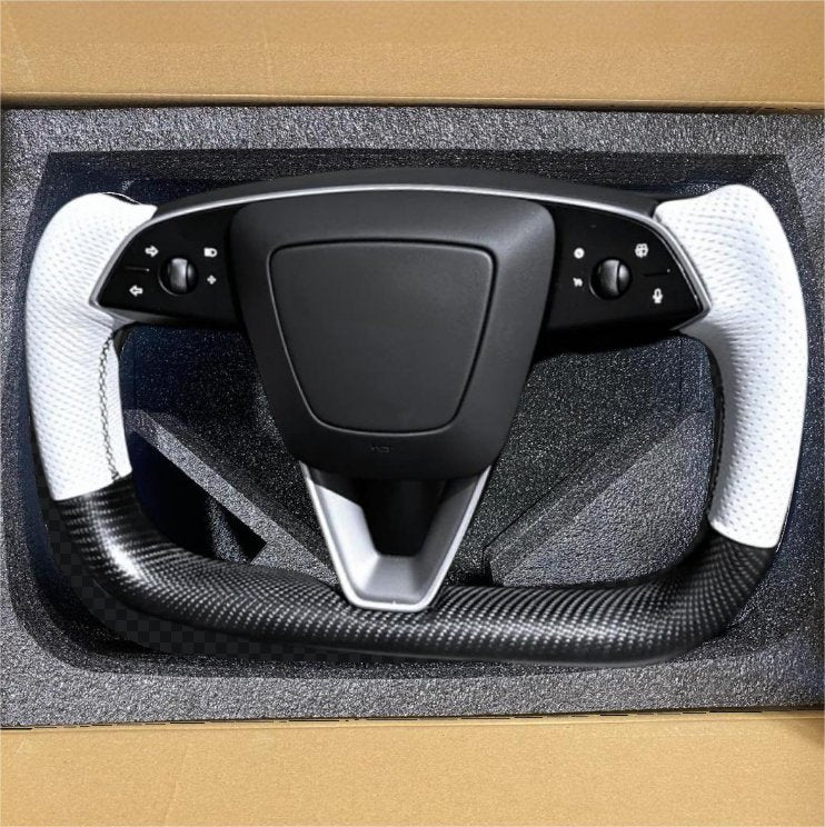 TESERY Yoke Steering Wheel Upgrade For Tesla Model 3 Highland & New Model Y