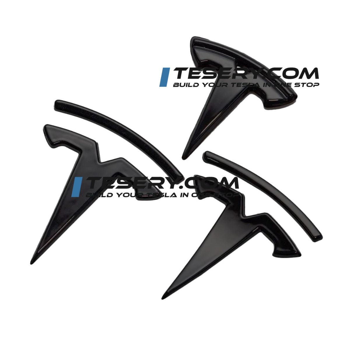 Tesla Logo "T" Emblem for Model 3 / Y (Set of 3)