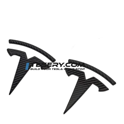 Tesla Logo "T" Emblem for Model 3 / Y (Set of 3)