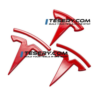 Tesla Logo "T" Emblem for Model 3 / Y (Set of 3)