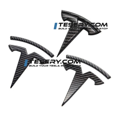 Tesla Logo "T" Emblem for Model 3 / Y (Set of 3)