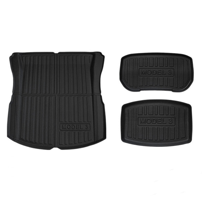 Tesla Model 3 Highland All Weather TPE Front/Rear Trunk Mat