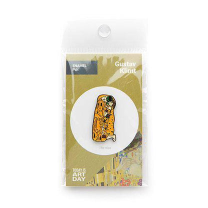 The Kiss by Gustav Klimt Enamel Pin - Today is Art Day