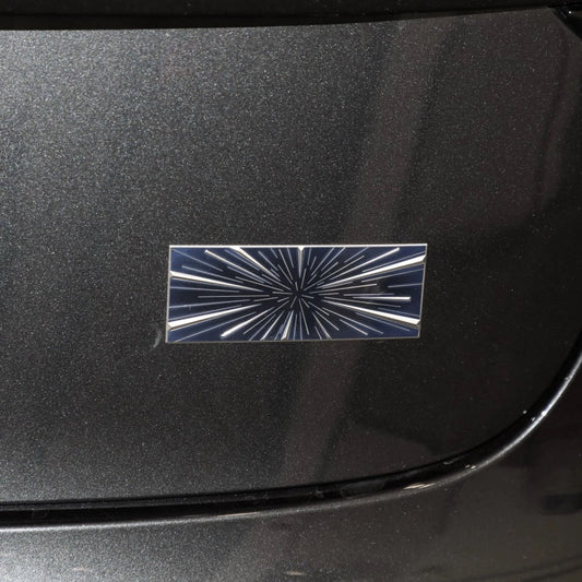 New Model Y launch edition exclusive tail badge