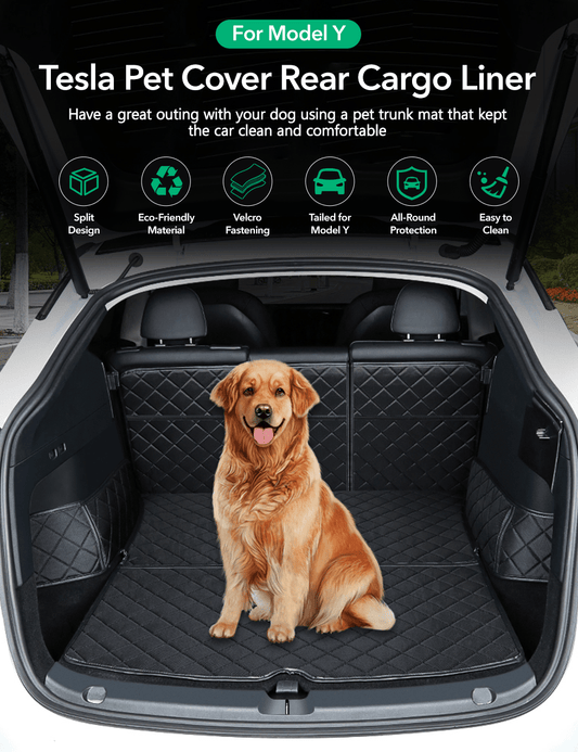 Trunk Mat Waterproof Car Dog Cover for Tesla Model Y