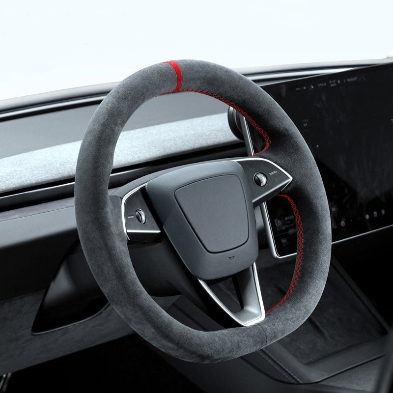 Tumbled Fur Steering Wheel Cover for Model Y Juniper / Model 3 Highland