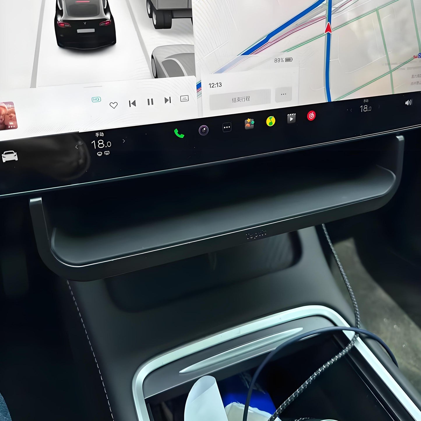 Under Screen Storage Box for New Model Y / 3 Highland