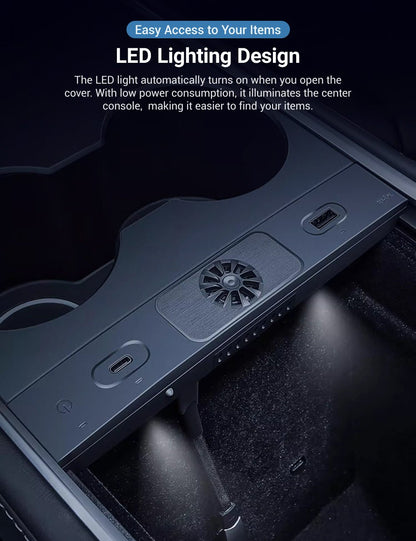 TESERY USB Hub Docking Station With Aromatherapy for Model 3/Y