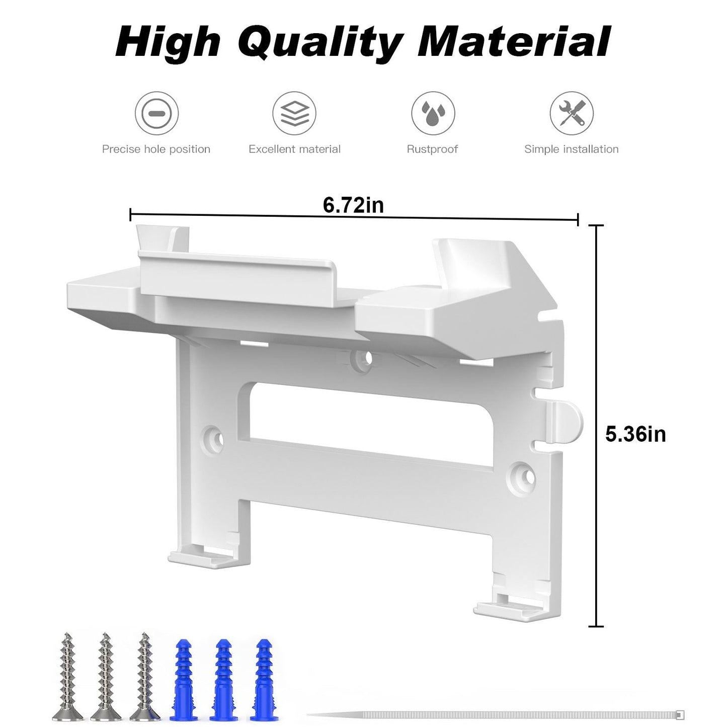 Wall Mount Kit for Starlink Gen 3 Router & Power Adapter