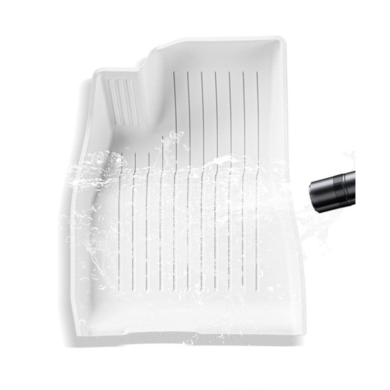 White TPE Floor Mats for Model 3 & Model Y