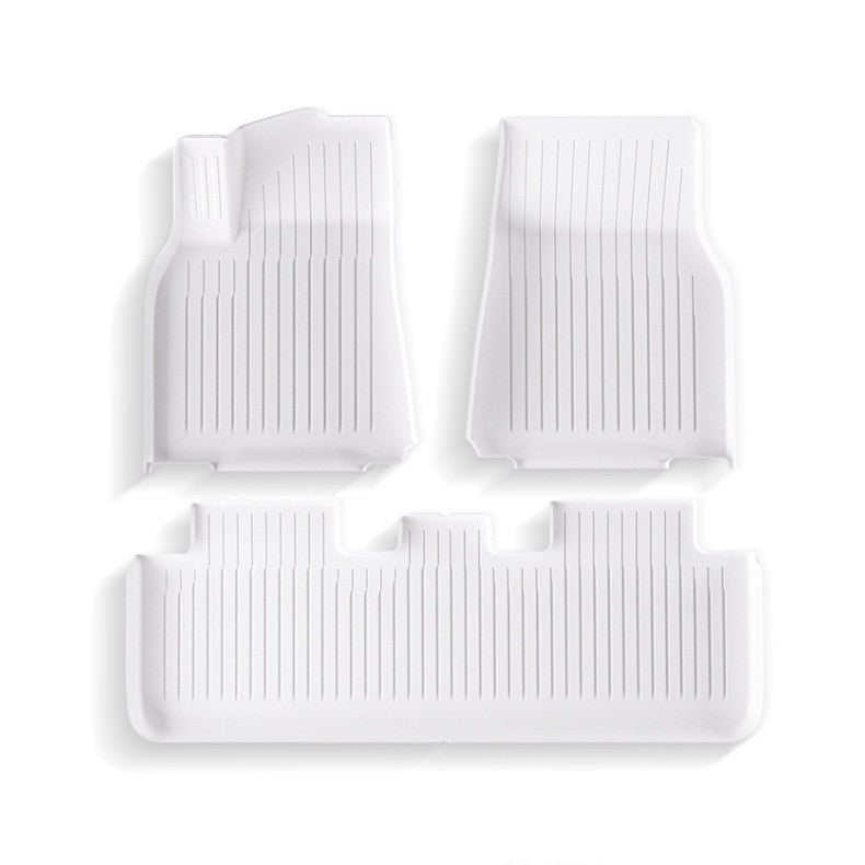 White TPE Floor Mats for Model 3 & Model Y