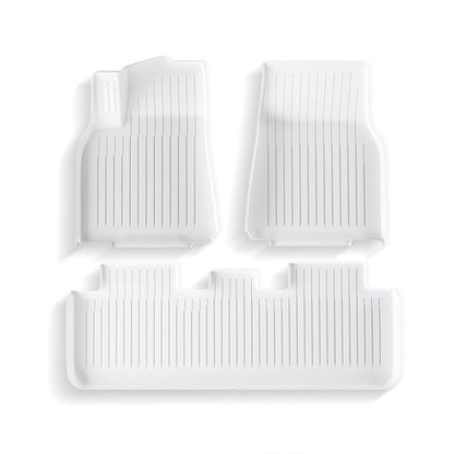 White TPE Floor Mats for Model 3 & Model Y
